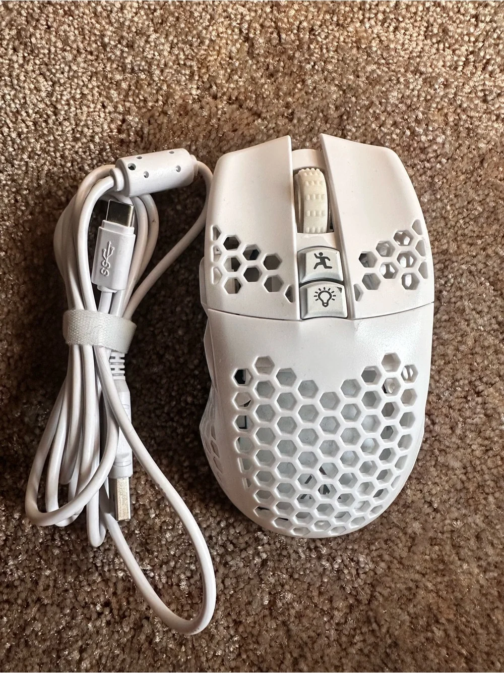 Solakaka SM600 Tri-Mode Gaming Mouse Wired/Wireless USB 6400DPI 6Btn White